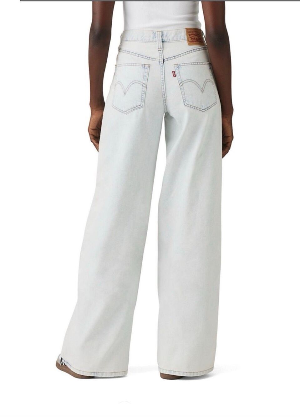 Levi's Performance Mid Rise Cotton 94 Baggy Jeans Cool Office Light Wash 32x31 - Picture 3 of 6